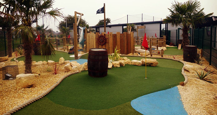 LazyLawn artificial grass on a adventure golf course