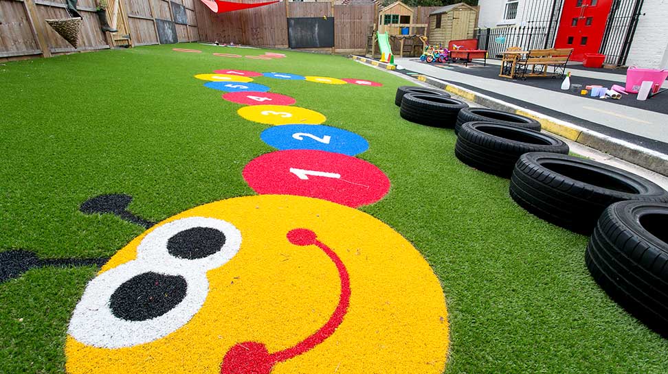 Cheeky Monkeys Day Nursery Artificial Grass Install